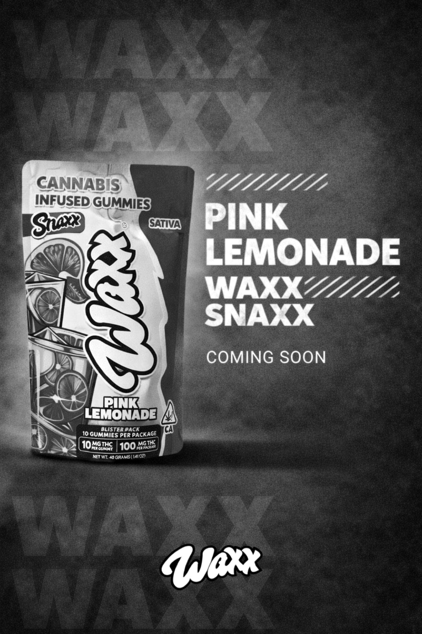 Waxx mono pink poster